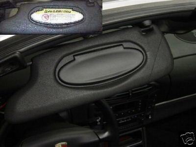 Porsche Sun visor stickers Cover-up decals 911 Boxster Carrera S 997 987 986 996