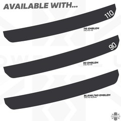Rear Bumper Cover Protector Decal sticker for New Defender L663 90 emblem