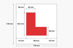 L Plates – Secure & Safe – 2 x Fully Magnetic Exterior Car New Learner Driver