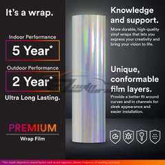 Holographic Rainbow Neo Chrome Car Vinyl Wrap Sticker Decal Air Bubble Free