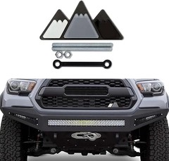 Universal Car Tri-Color Snow Mountain Grille Badge