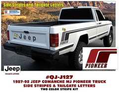 SP QJ-J127-2 1987 1988 1989 1990 1991 1992 JEEP – COMANCHE MJ PIONEER – STRIPE