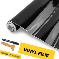 1-10X Gloss Black Car Wrap Vinyl 30cm x 150cm Bubble Free Decal Film w/ Tool Set