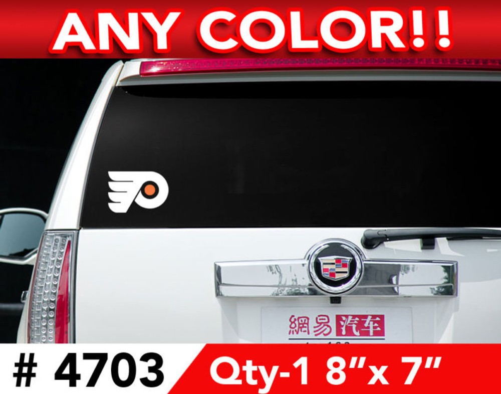 PHILADELPHIA FLYERS DECAL STICKER 8″w x 7″h # 4703