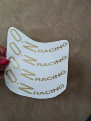 8pcs Oz Racing Wheels Sticker Gold Vinyl Decal