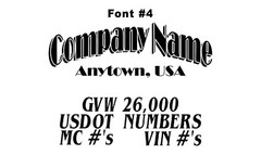 Business Truck Lettering | Semi Truck Door Lettering | Company Name Truck Decal