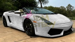 Premium Ultra Diamond Glitter Matte Silver Car Vinyl Wrap Sticker Decal Sheet