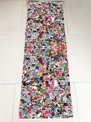 Self-adhesive Car Sticker Bomb Wrap Sheet Panda Cartoon Graffiti Decal 50x152cm