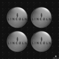 Lincoln Wheel Center Cap Decals 4pcs 3D Domed Resin Sticker Emblems