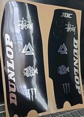 Combo ODI Number Plate Decal & Tuttio Fork Guard Decal – As Is – Item#37