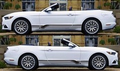 RD strips both sides Body Side Stripes Decals For Ford Mustang Rocker Panel Door