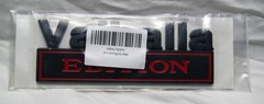 Valhalla Edition Emblem 3D Fender Badge Decal Bumper black w/ red