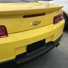 2014 2015 Chevrolet Camaro Bow-Tie Emblem Blackout Decal Set Gloss Black Vinyl