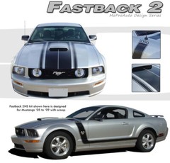 FASTBACK 2 BOSS Style Mustang – 3M Pro Grade GRAPHICS Stripes Decal 2007 453