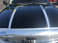 Fits Ram 1500 Hood Spears Graphics Vinyl Stripes 3M Decals Stickers 2009-2018