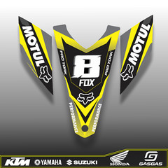 Kit Gráfico Yamaha YFZ 450 2003-2008 ATV Stickers Decals Personalizado