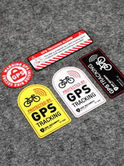 10cm Anti Theft Sticker for Motorcycle GPS Tracking UK