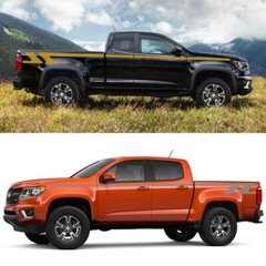 Graphics Waist Line Car Sticker For Chevrolet Colorado Trunk Side Door Stripes