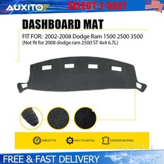 Gray Dashmat Dashboard Cover Pad for 02-08 Dodge Ram 1500 2500 3500 Truck 1-5X