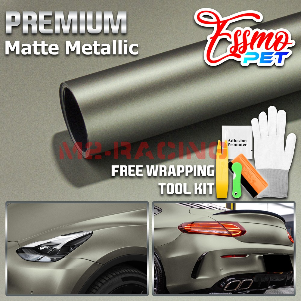 ESSMO PET Matte Metallic Millennium Jade Car Vehicle Vinyl Wrap Decal Sticker
