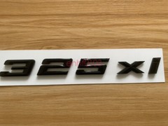Gloss Black 3D ABS Letters Trunk 325xi Emblem Rear Badge for BMW 2017-2022 325xi