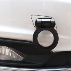 JDM Universal Car SUV Ring Track Racing Style Tow Hook Look Decoration RED