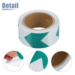 Universal Piece of 1 5cm x 10m Arrow Car Reflective StickersSafety Warning Tape