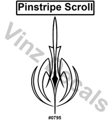 High-Quality Vinyl Pinstripe/Scroll Decal -Many Colors & Sizes- Free Shipping!