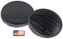 2pc American Flag Emblem Badge Sticker 4×4 Auto Fender 6cm 2.36″ (Black)