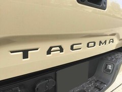 BLACK Tailgate Insert Letters Decal Vinyl Stickers for Toyota Tacoma 2016-22 New