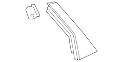 Genuine GM Rear Driver Side Door Window Frame Rear Applique 84167110