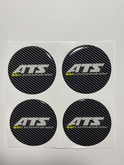 4x ATS Silicone Wheel Emblem Sticker Hub Caps Center Hubcap Logo Decal