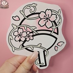 Cherry Blossom Pink Anime Clan Vinyl Car Decal | Cute Pink Car Sticker