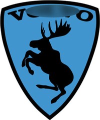 NEW Prancing Moose VOLVO Traditional Vinyl Decal – CUSTOM COLOR, SIZE & BACKING!