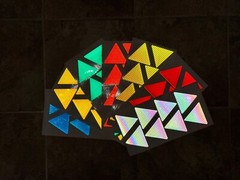 8 Reflective 3″ Prismatic Triangles Oralite V98 (750+ Candelas) Sticker Decal