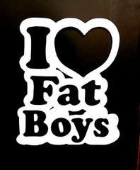 I LOVE FAT BOYS, Vinyl Decal Stickers 5 1/2″ Inch