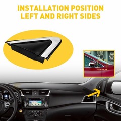 Front Right Side Fender Trim/Mirror Finisher For Nissan Sentra 13-19 9631 E