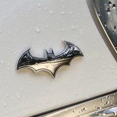 Batman Car Decal 3D Metal Auto Motorcycle Logo Laptop Decals black Chrome USA