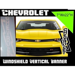 Chevrolet 7″w x 22″H side windshield decal car sticker
