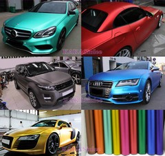 Bubble Free Car Metal Satin Matte Chrome Vinyl Wrap Decal Paint Trim Sticker US