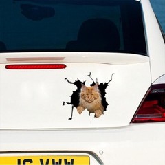 3D Cat Sticker Vinyl Window Decal Accessories For Car Truck Exterior Decoration