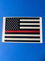 Thin Red Line Lives Matter Flag Sticker Officer Vinyl Decal Police