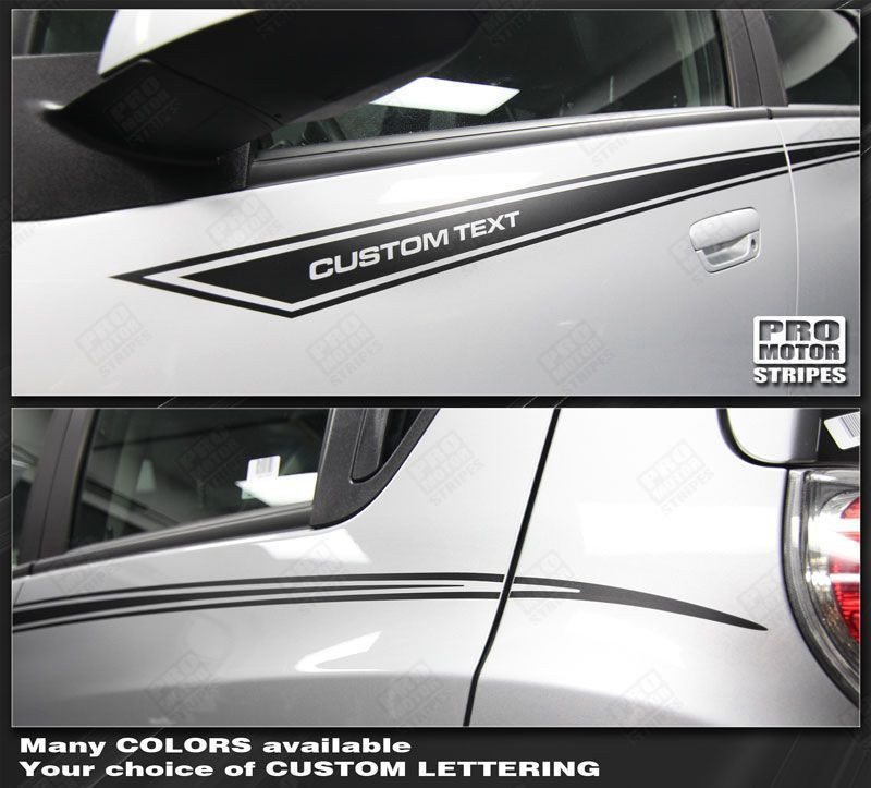 Chevrolet Spark 2013 2014 2015 Side Accent Stripes Decals (Choose Color)