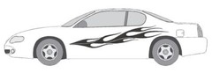 #A1230 DECAL VINYL GRAPHIC VEHICLE CAR TRUCK CROSS OVER SUV VAN SEMI MODERN AUTO