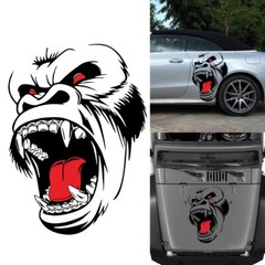 Horror Ape Totem Graphics Stickers Decal Vinyl For Car Body Hood Side Fender DIY