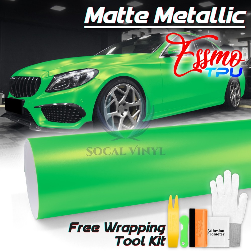 Matte Metallic Beast Green TPU PPF Paint Protection Film Dry Wet Auto Vinyl Wrap