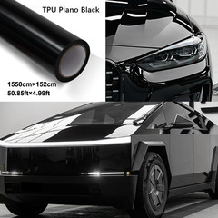 5FT x 50FT Gloss Piano Black PPF Self Healing Anti-Scratch Paint Protection Film