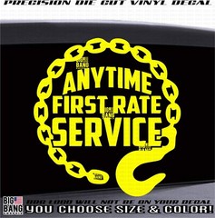 Tow Truck Driver Vinyl Decal Sticker Advertising Advertisement Die Cut Business