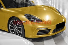 High Gloss Gold Glossy Car Vinyl Wrap Sticker Decal Sheet Film DIY Air Release