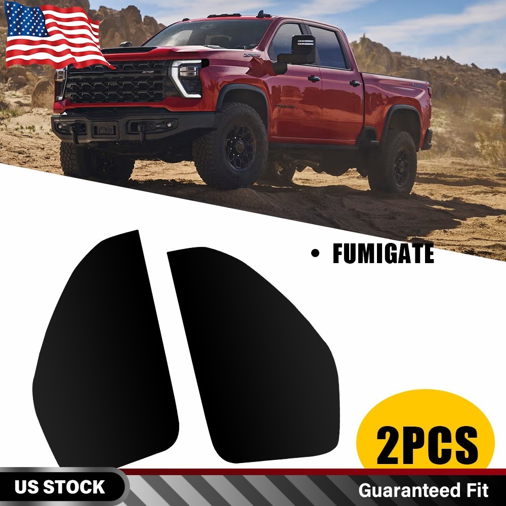 For 2022-2025 Chevrolet Silverado Smoked Headlight Side Marker Vinyl Tint Decals